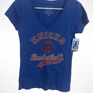 NWT NBA Blue Knicks Women's Short Sleeve Tee